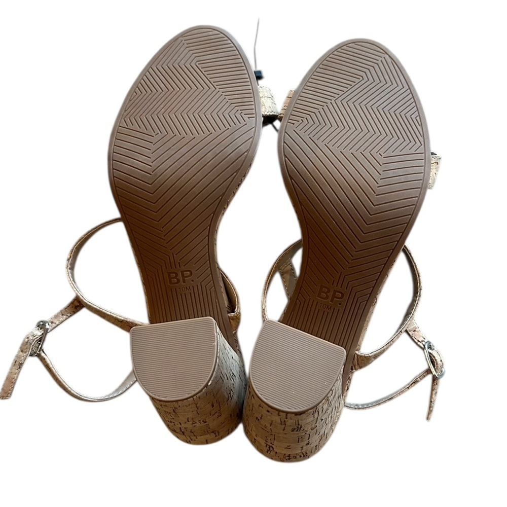 NEW BP Lula Cork Slingback Sandals | Block Heel Comfort Size 10M | Casual - Picture 9 of 10